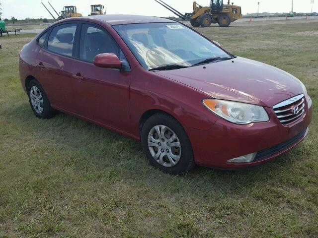 KMHDU4AD8AU023353 - 2010 HYUNDAI ELANTRA BL MAROON photo 1