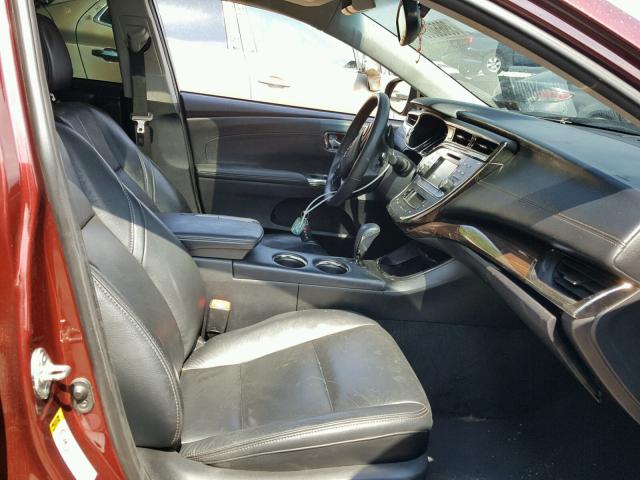 4T1BK1EB4DU063261 - 2013 TOYOTA AVALON BAS MAROON photo 5