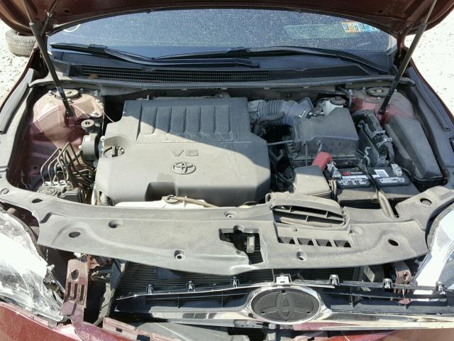 4T1BK1EB4DU063261 - 2013 TOYOTA AVALON BAS MAROON photo 7