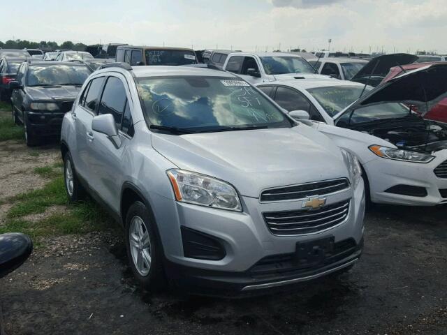 3GNCJLSB2FL256377 - 2015 CHEVROLET TRAX 1LT SILVER photo 1