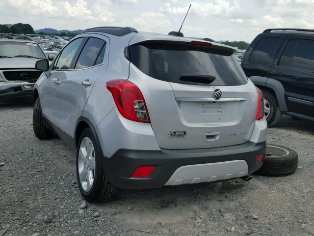 KL4CJBSB3FB243460 - 2015 BUICK ENCORE CON SILVER photo 3