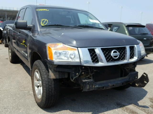 1N6AA0EC2AN325934 - 2010 NISSAN TITAN CHARCOAL photo 1