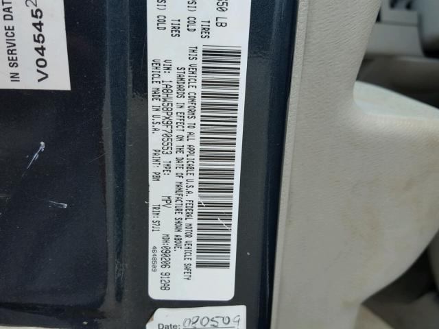 1A8HW58PX9F705553 - 2009 CHRYSLER ASPEN LIMI 黑色 照片 10