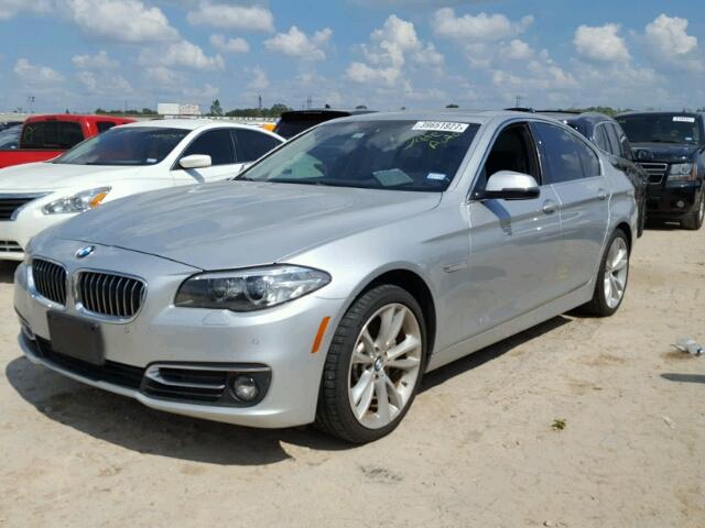 WBAXA5C54FD691483 - 2015 BMW 535 SILVER photo 2