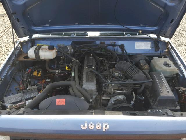 1J4FJ28L7KL548655 - 1989 JEEP CHEROKEE BLUE photo 7