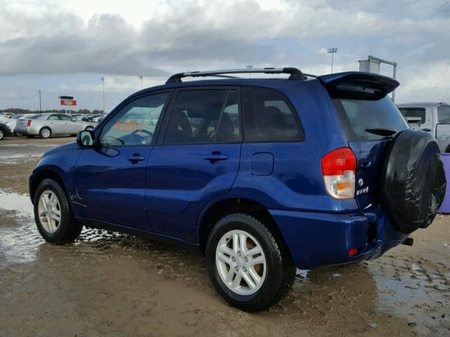 JTEGH20V030113638 - 2003 TOYOTA RAV4 BLUE photo 3