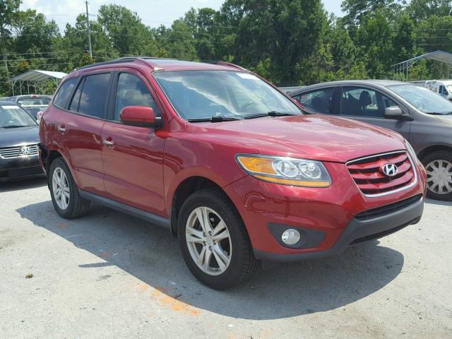 5XYZK3AB3BG076828 - 2011 HYUNDAI SANTA FE L RED photo 1