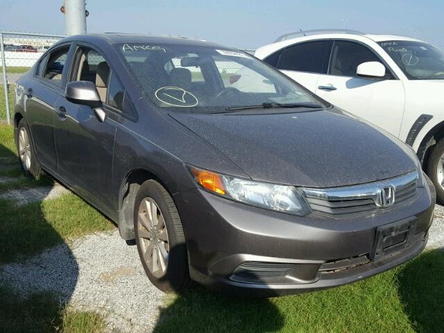 19XFB2F81CE107079 - 2012 HONDA CIVIC EX GRAY photo 1
