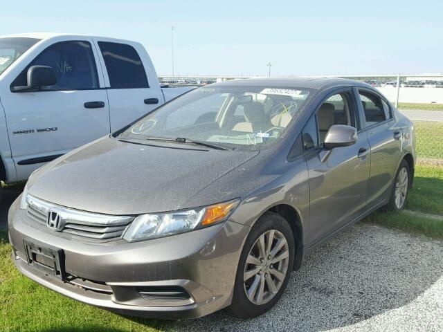 19XFB2F81CE107079 - 2012 HONDA CIVIC EX GRAY photo 2