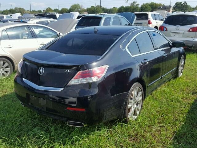 19UUA8F56CA019135 - 2012 ACURA TL BLACK photo 4