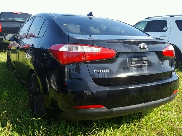 KNAFX4A69F5326906 - 2015 KIA FORTE LX BLACK photo 3