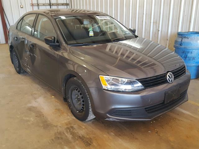 3VW2K7AJ7DM288845 - 2013 VOLKSWAGEN JETTA BASE Մոխրագույն լուսանկար 1