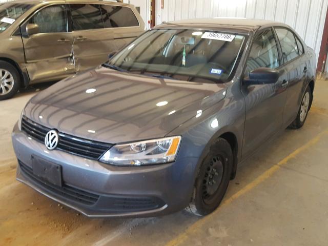 3VW2K7AJ7DM288845 - 2013 VOLKSWAGEN JETTA BASE Մոխրագույն լուսանկար 2