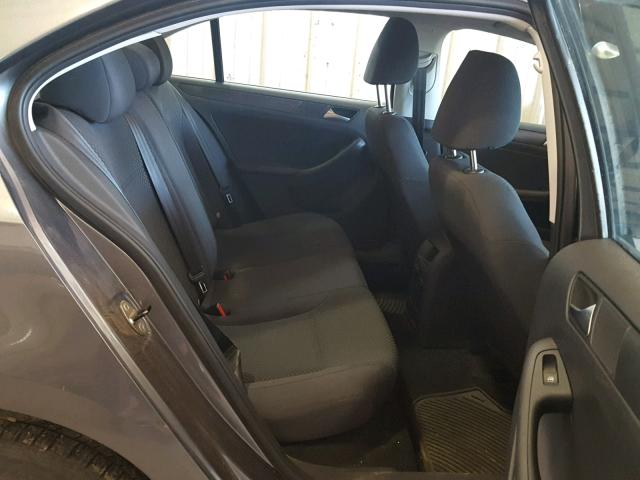 3VW2K7AJ7DM288845 - 2013 VOLKSWAGEN JETTA BASE Մոխրագույն լուսանկար 6