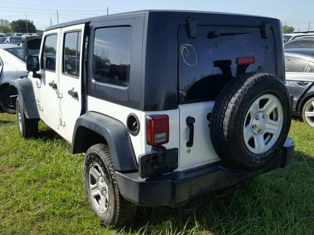 1J4BZ3H13AL180730 - 2010 JEEP WRANGLER U WHITE photo 3