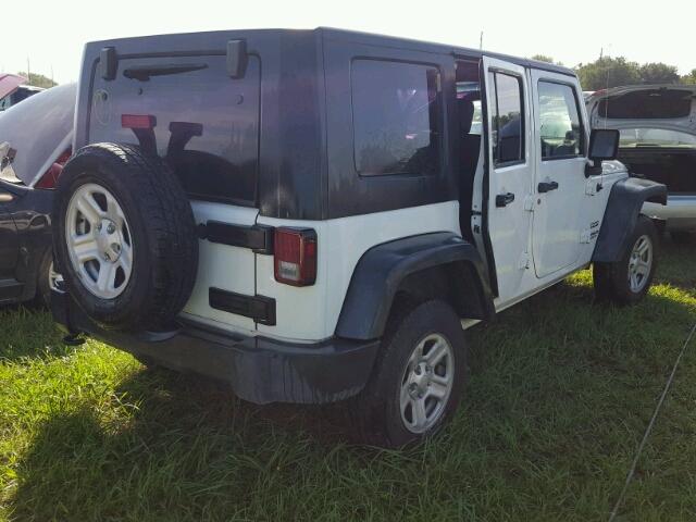 1J4BZ3H13AL180730 - 2010 JEEP WRANGLER U WHITE photo 4