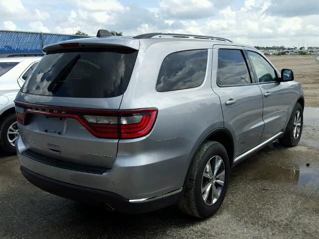 1C4RDHDG6GC340473 - 2016 DODGE DURANGO LI SILVER photo 4