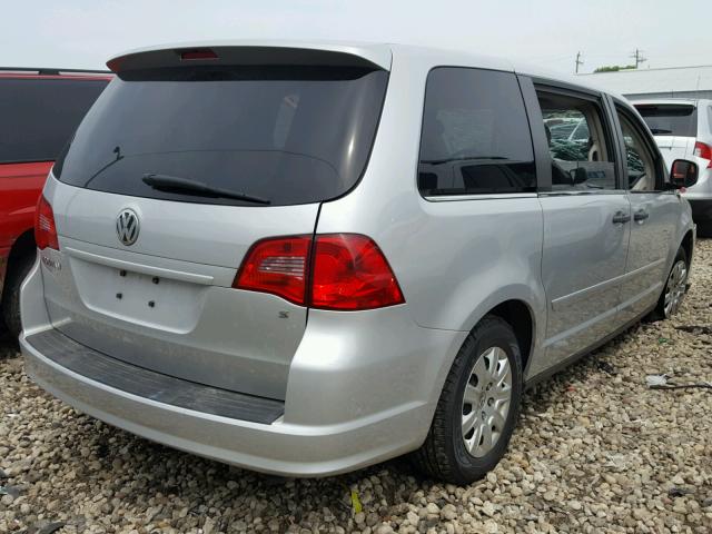 2V4RW4D12AR163648 - 2010 VOLKSWAGEN ROUTAN S ვერცხლისფერი ფოტო 4