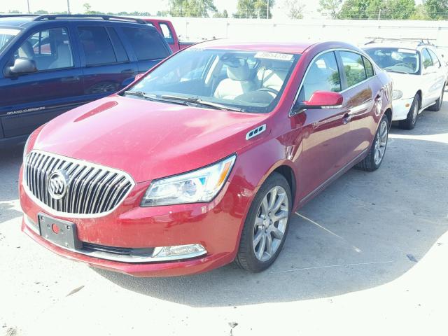 1G4GD5G3XEF194228 - 2014 BUICK LACROSSE P RED photo 2