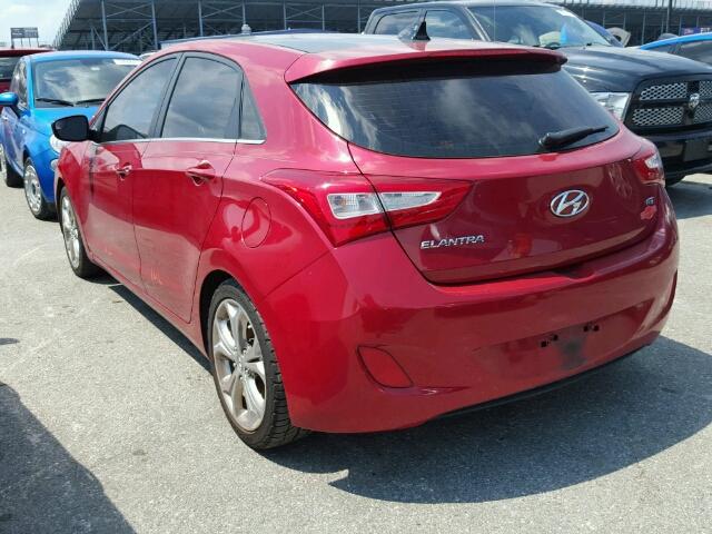 KMHD35LH1EU192709 - 2014 HYUNDAI ELANTRA GT RED photo 3