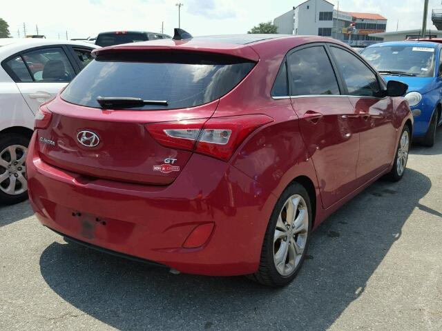 KMHD35LH1EU192709 - 2014 HYUNDAI ELANTRA GT RED photo 4