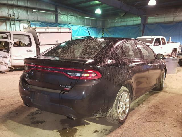 1C3CDFCH8DD316660 - 2013 DODGE DART LIMIT BLACK photo 4