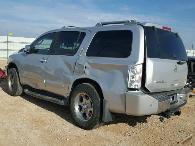 5N1AA08C77N712031 - 2007 NISSAN ARMADA SE SILVER photo 3