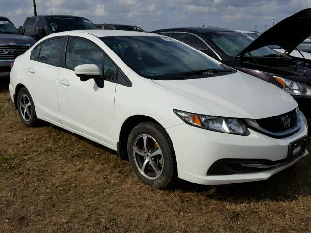 19XFB2F76FE211384 - 2015 HONDA CIVIC SE WHITE photo 1