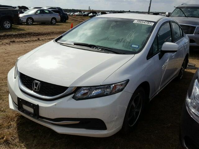 19XFB2F76FE211384 - 2015 HONDA CIVIC SE WHITE photo 2