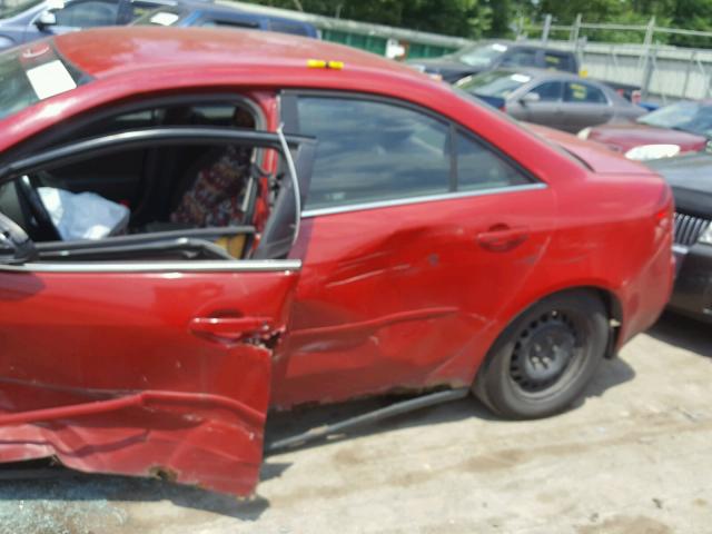 1G2ZG558964226347 - 2006 PONTIAC G6 SE1 RED photo 10