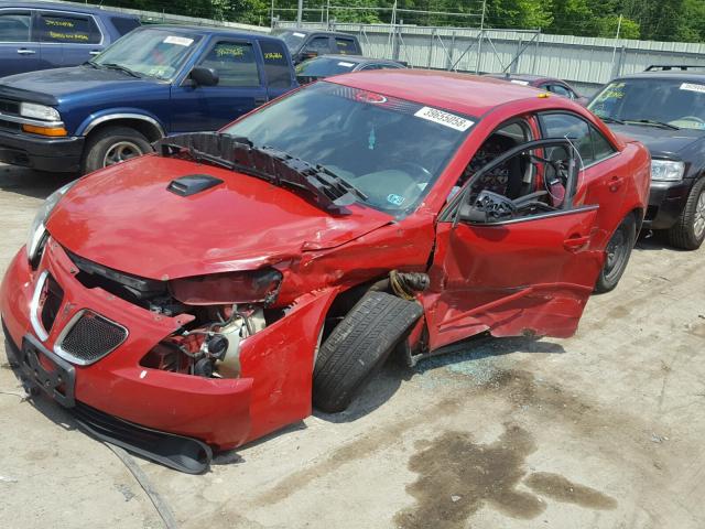 1G2ZG558964226347 - 2006 PONTIAC G6 SE1 RED photo 2