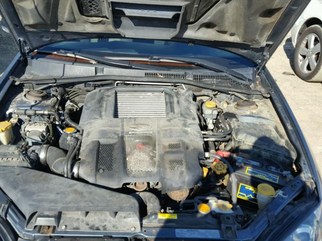 4S3BL686054215518 - 2005 SUBARU LEGACY GT BLUE photo 7