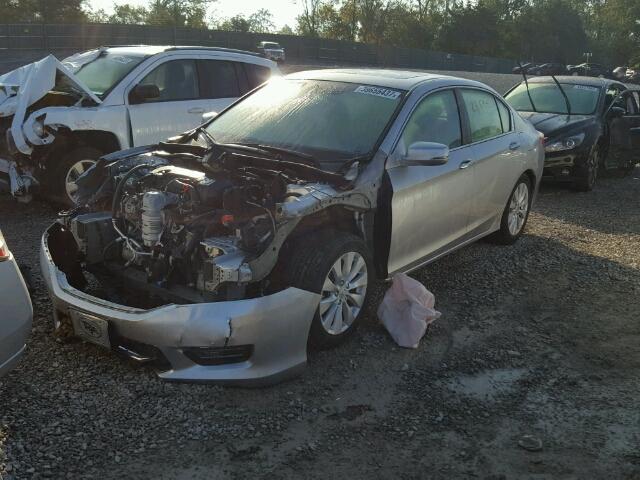 1HGCR2F87DA147946 - 2013 HONDA ACCORD EXL SILVER photo 2