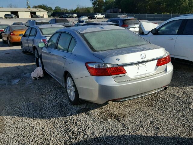 1HGCR2F87DA147946 - 2013 HONDA ACCORD EXL SILVER photo 3