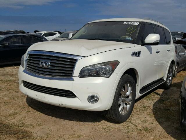 JN8AZ2NF6B9500055 - 2011 INFINITI QX56 WHITE photo 2