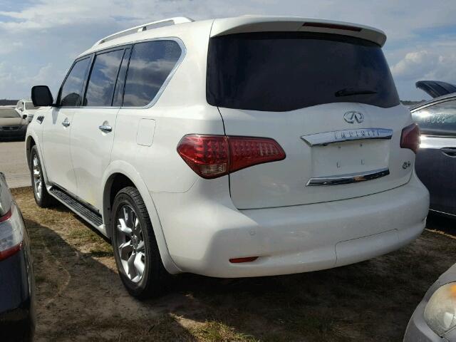 JN8AZ2NF6B9500055 - 2011 INFINITI QX56 WHITE photo 3