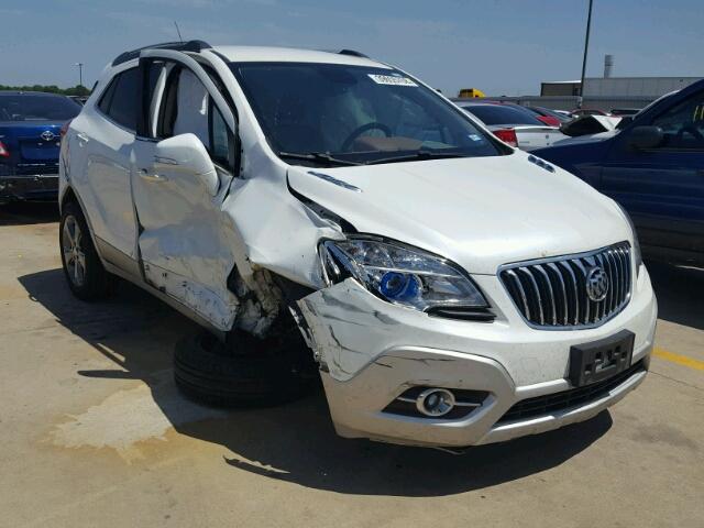 KL4CJCSBXEB711009 - 2014 BUICK ENCORE WHITE photo 1