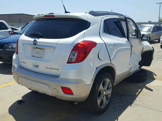 KL4CJCSBXEB711009 - 2014 BUICK ENCORE WHITE photo 4