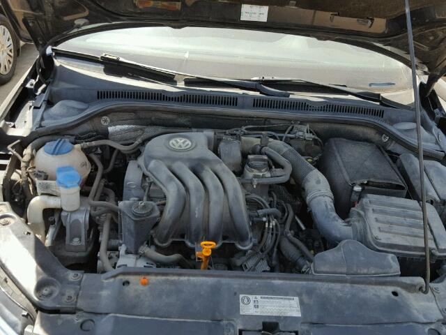 3VW2K7AJ8BM331778 - 2011 VOLKSWAGEN JETTA BASE Սև լուսանկար 7