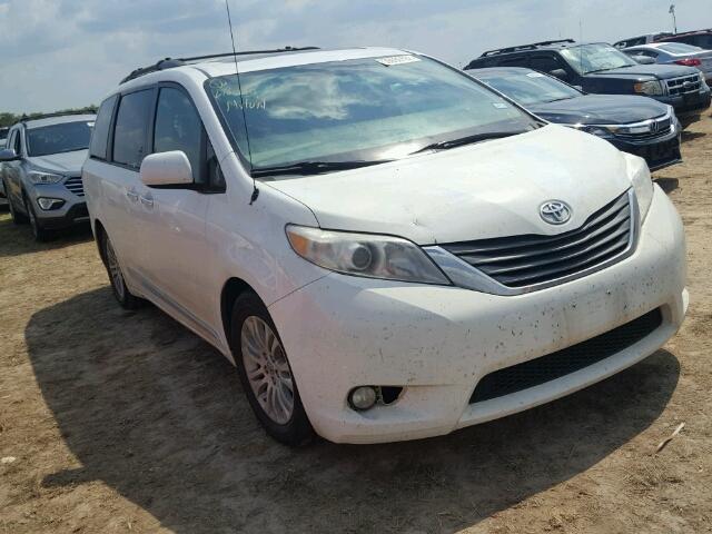 5TDYK3DC6CS277367 - 2012 TOYOTA SIENNA XLE WHITE photo 1