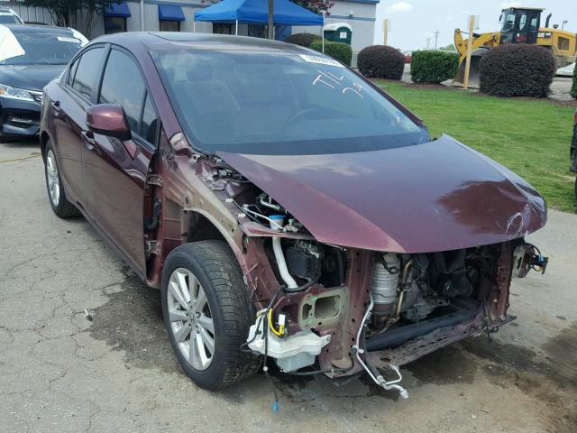 2HGFB2F98CH532992 - 2012 HONDA CIVIC EXL 勃艮第红 照片 1