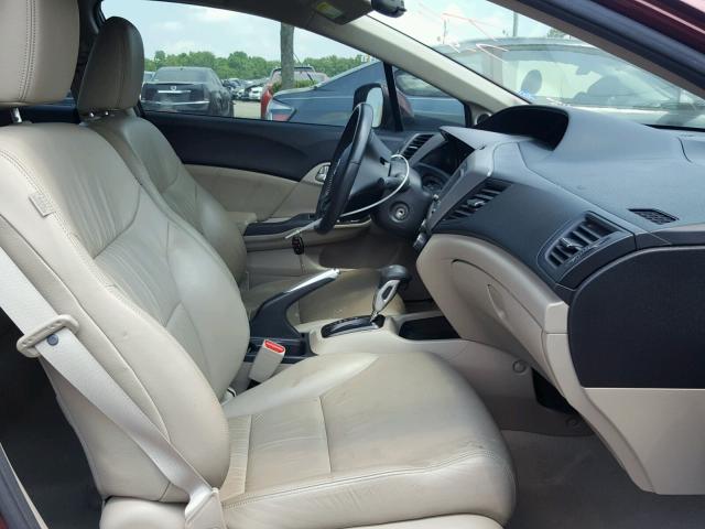 2HGFB2F98CH532992 - 2012 HONDA CIVIC EXL 勃艮第红 照片 5