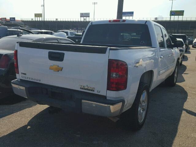 3GCPKSE31BG345799 - 2011 CHEVROLET SILVERADO WHITE photo 4