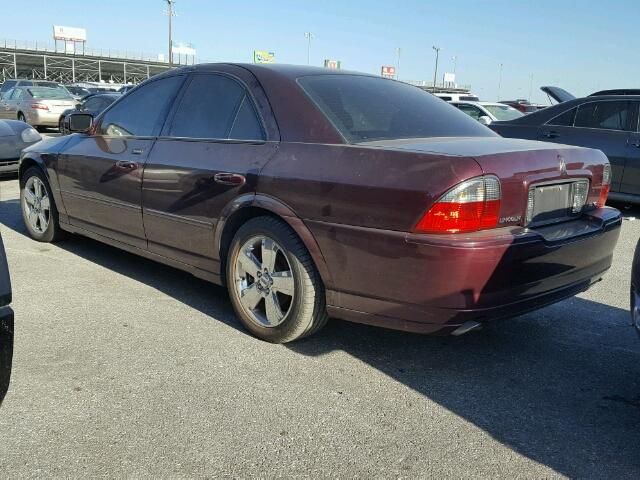 1LNFM87A16Y635956 - 2006 LINCOLN LS MAROON photo 3