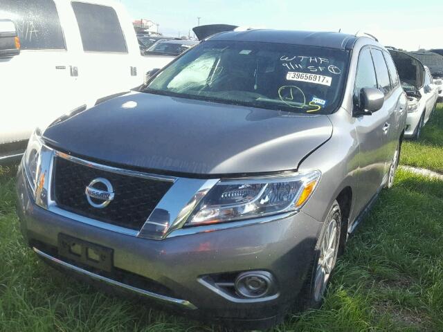 5N1AR2MN7GC635541 - 2016 NISSAN PATHFINDER GRAY photo 2