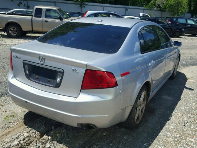 19UUA66244A025169 - 2004 ACURA TL SILVER photo 4