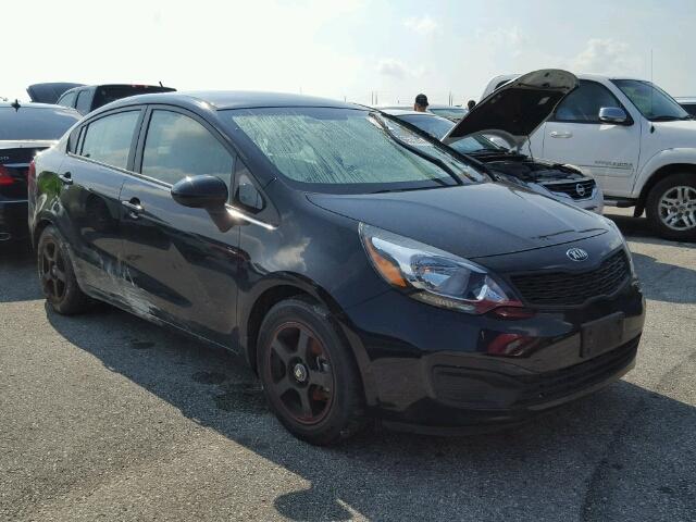 KNADM4A32F6516966 - 2015 KIA RIO LX BLACK photo 1