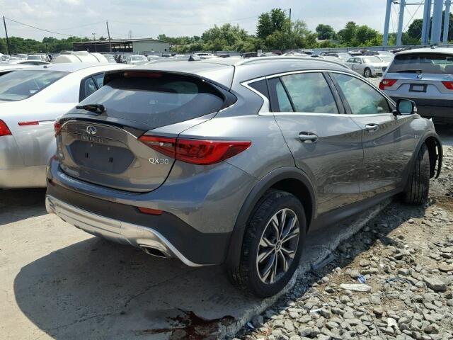 SJKCH5CR8HA032887 - 2017 INFINITI QX30 BASE GRAY photo 4
