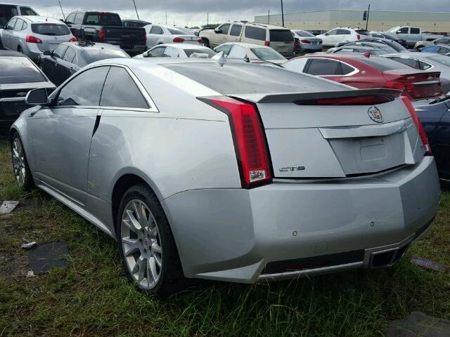 1G6DP1ED4B0150049 - 2011 CADILLAC CTS SILVER photo 3