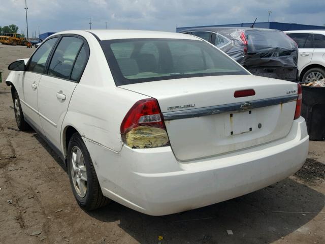 1G1ZT52815F337157 - 2005 CHEVROLET MALIBU LS Ақ фото 3